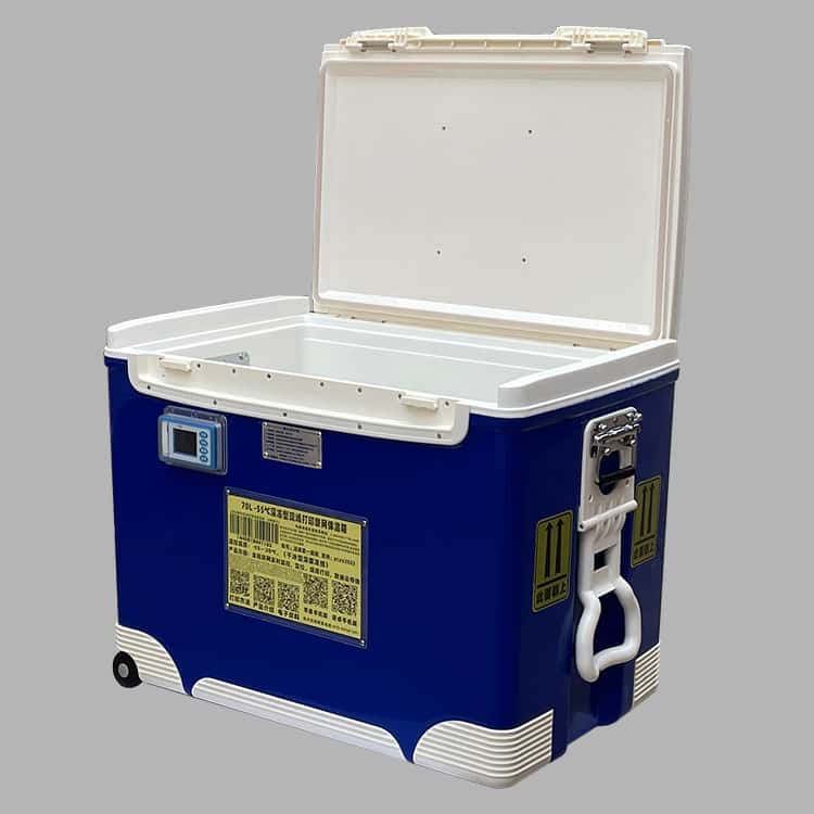 70L -55℃干冰深冻型现场打印保温箱全程联网温度实时监测转运箱-2
